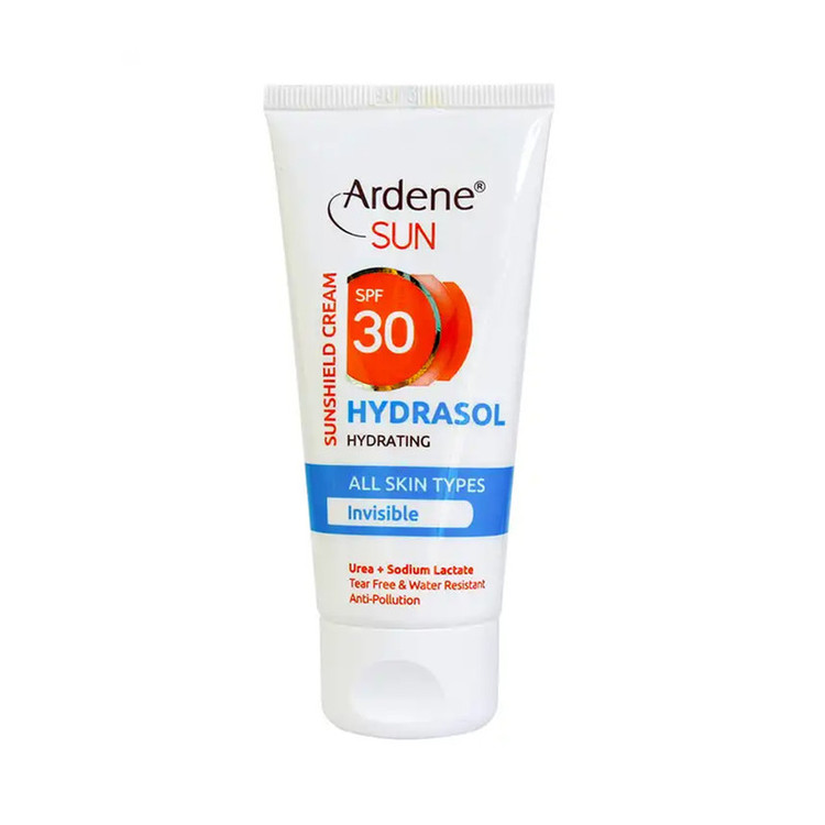 کرم ضد آفتاب بدون رنگ آردن SPF 30 مدل HYDRASOL مناسب انواع پوست حجم 50 میلیلیتر